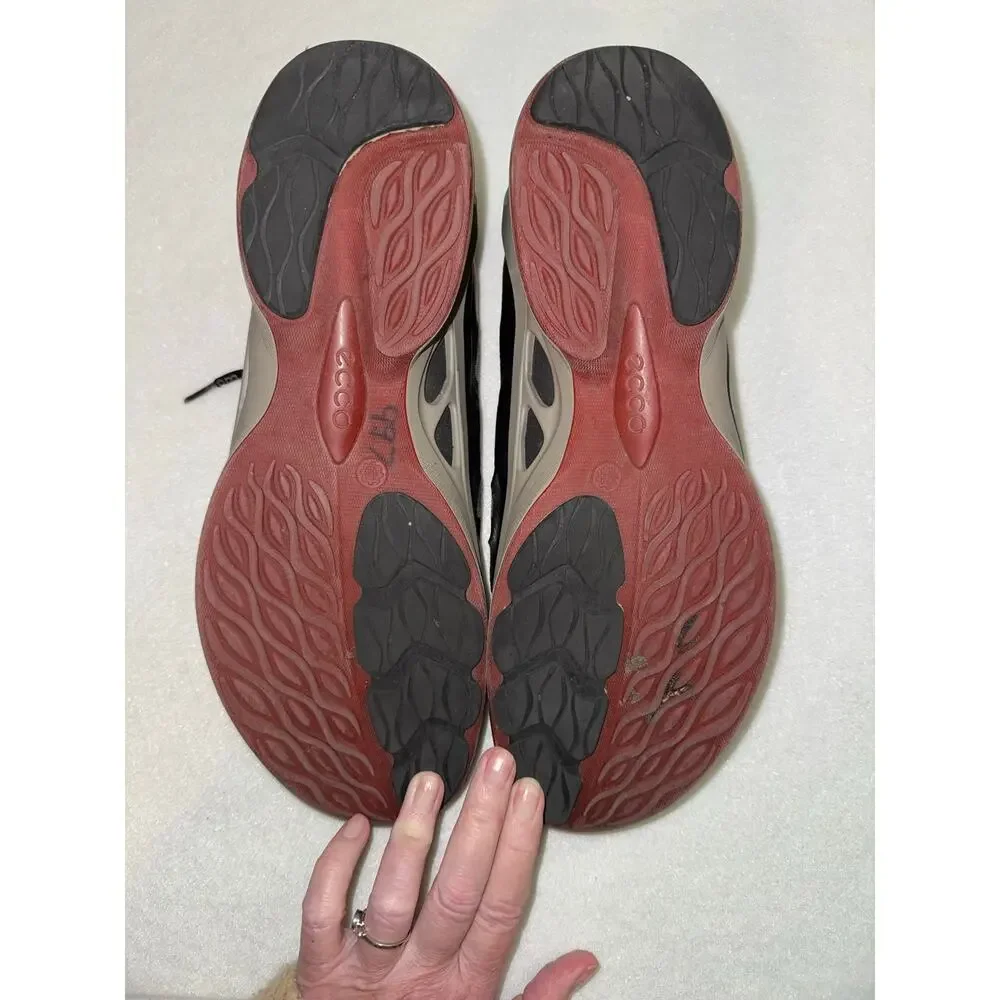 Ecco Men's BIOM Fjuel Racer Trainers Walking Shoes Green Gray Red 10.5 EU44